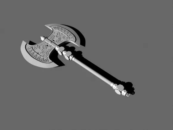 Medieval Axes Tool Set 3d model