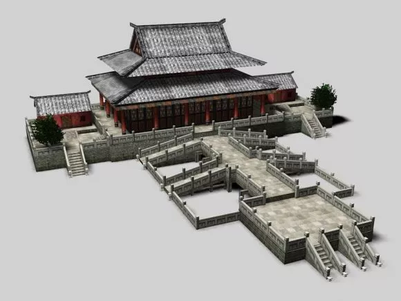 Ancient China Palace 3d model Ancient China Palace 3d model