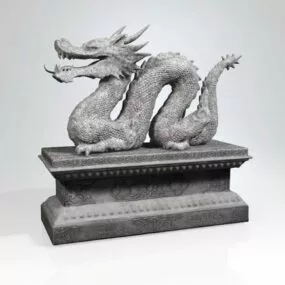 Ancient Dragon Ancient Sculpture 3d model
