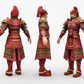 Chinese Soldier 3d model