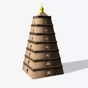 Ancient China Pagoda 3d model