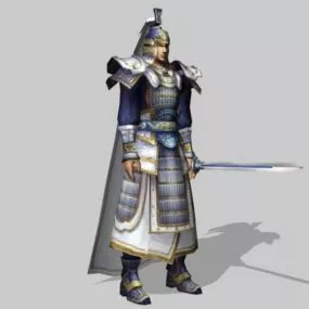Ancient Chinese Warlord Warrior 3d model
