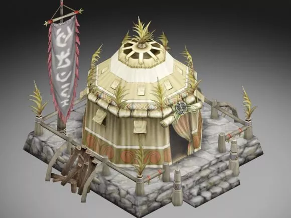 Chinese Archway 3d model