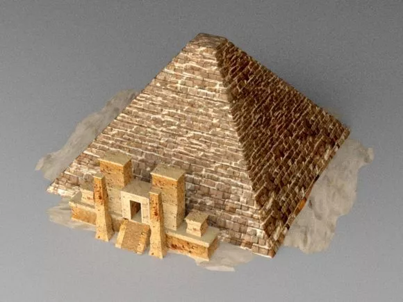 Egyptian Rock Pyramid 3d model Egyptian Rock Pyramid 3d model