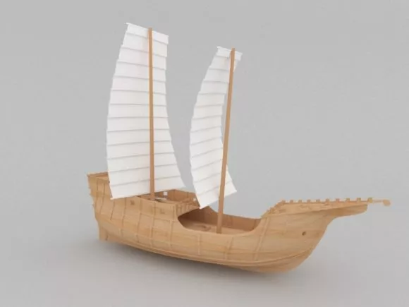 Ancient Wood Merchant Ship 3d model Ancient Wood Merchant Ship 3d model