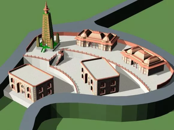 Persian Temple 3d model Persian Temple 3d model