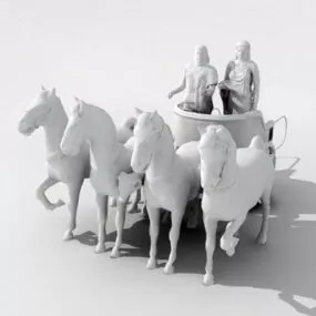 Ancient Roman Chariot 3d model