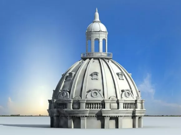 Rome Dome Architecture 3d model Rome Dome Architecture 3d model