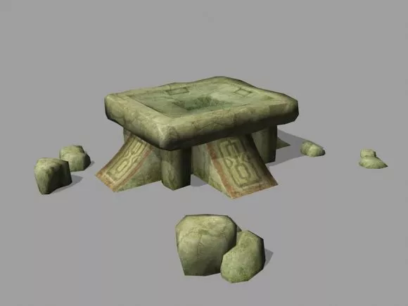 Stone Altar 3d model Stone Altar 3d model