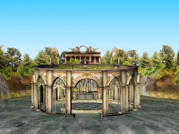 Mausoleum Temple Building 3d model