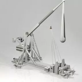 Vintage Traction Trebuchet 3d model