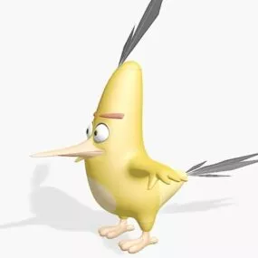 Angry Bird Chuck Character 3d model