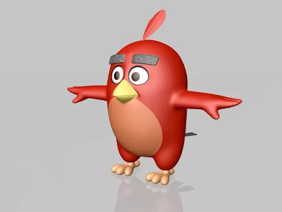 Angry Birds Red Bird 3d model Angry Birds Red Bird 3d model