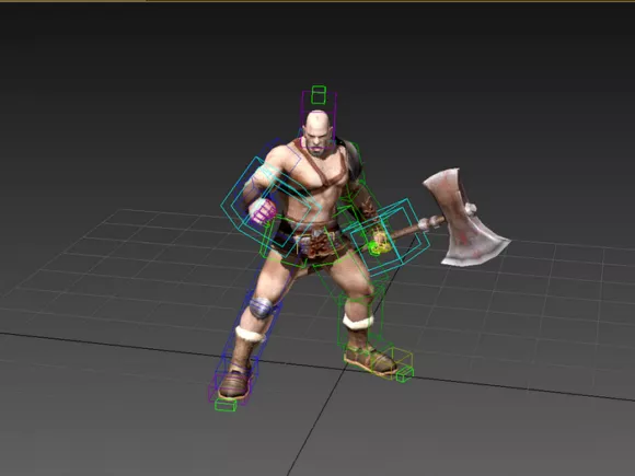 Chinese Warrior Character  Free 3d model
