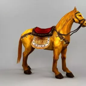 Animated Horse Rigged 3d model