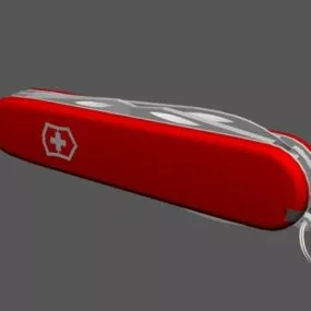Swiss Army Knife With Rigged 3d model