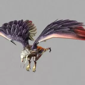 Anime Eagle Creature 3d model