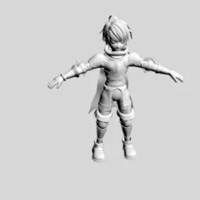 Fighter Boy 3d model