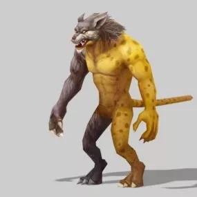 Leopard Man 3d model