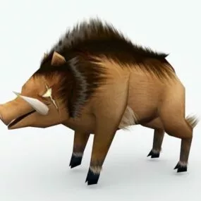 Anime Wild Boar 3d model