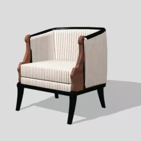 Antique Armchair Elegant Style 3d model