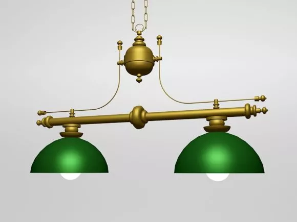 Traditional Chinese Lantern Light Fixture 3d model