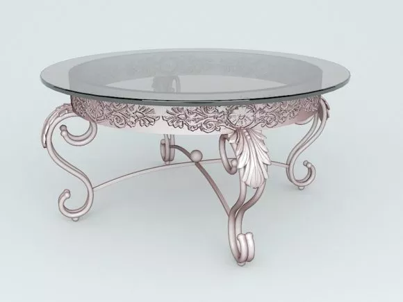 Mango Pudding On Dining Table 3d model