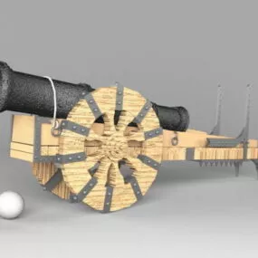 Ancient Cannon 3d model
