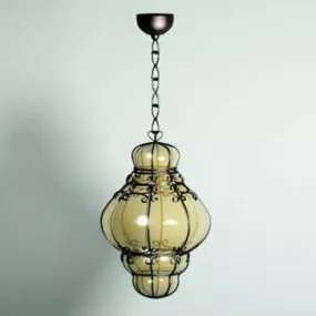 Antique Pendant Light Bulb 3d model