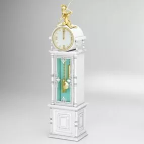Luxury Antique Pendulum Clock 3d model