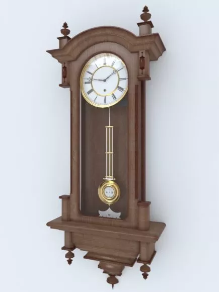 Wall Clock Rainbow Texture 3d model