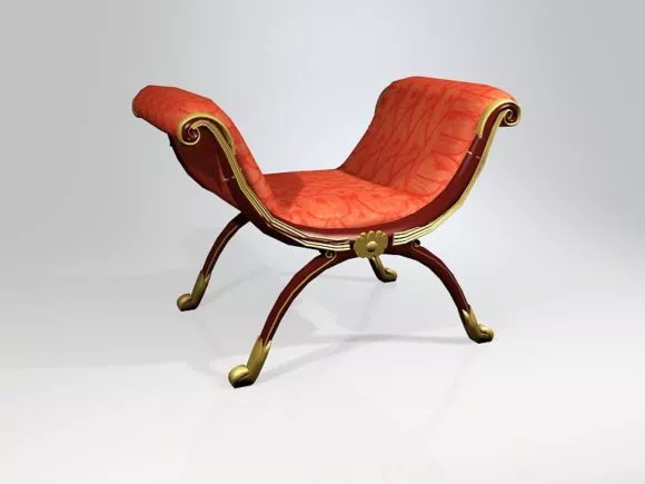Roman Curule Seat 3d model Roman Curule Seat 3d model