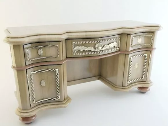Desk With Accessories 3d model