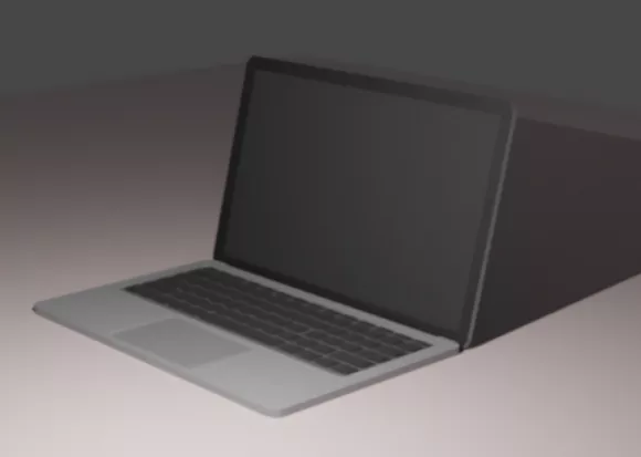 Black Notebook Showcase Product 3d model