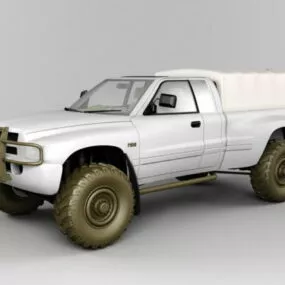 Military Dodge Ram Pickup 3d model