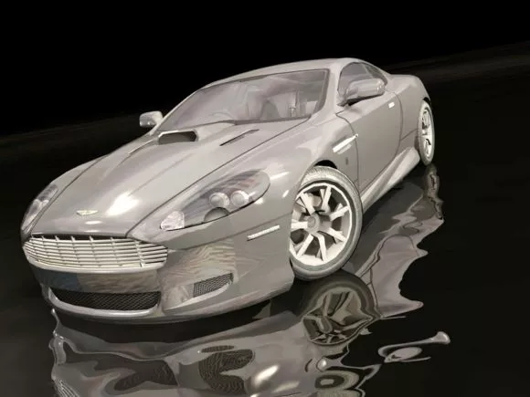 Aston Martin Db9 Super Car 3d model Aston Martin Db9 Super Car 3d model