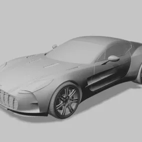 Super Car Aston Martin One77 3d model