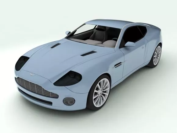 Vintage Car Vector W8 1989 3d model