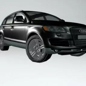 Audi Q7 Black Painted 3d model