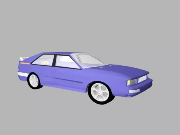 Lowpoly Car Top 3d model