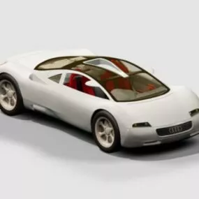 Beautiful Audi Quattro Concept Car 3d model