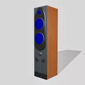 Audio Speaker Wood Case 3d model