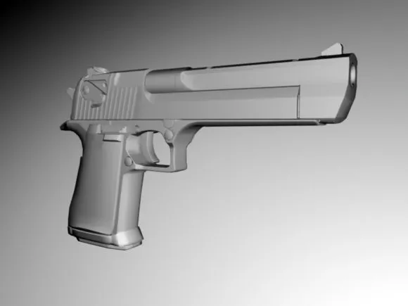 M4a1 Rifle Gun With Scope 3d model