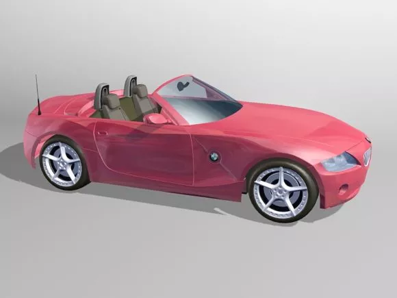 Futuristic Transport Big Wheels 3d model