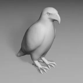 Bald Eagle Statue 3d model