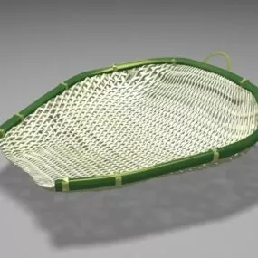 Eco Bamboo Basket 3d model