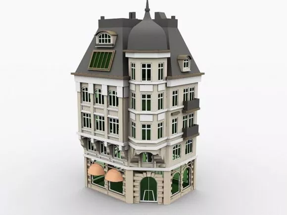 Checkpoint Guard Building 3d model