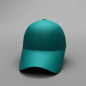 Cyan Baseball Cap 3d model