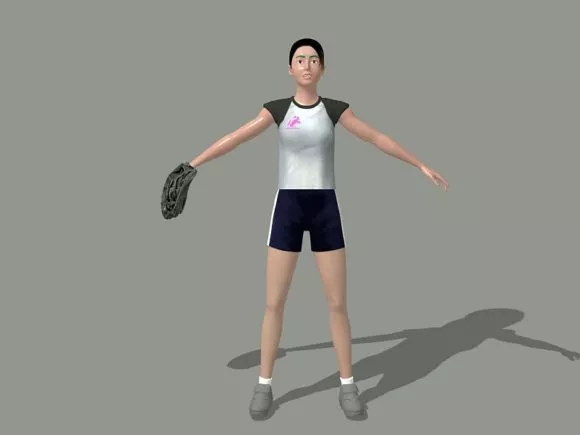 Man Footballer 3d model