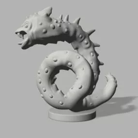 Basilisk Statue 3d model